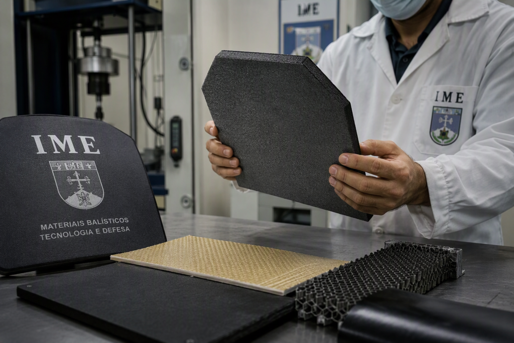 IME avança no desenvolvimento de novas blindagens e materiais balísticos