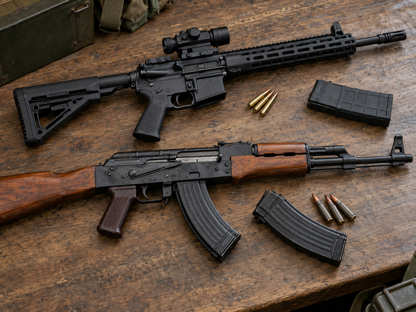 AR x AK: duas filosofias que mudaram a história dos fuzis